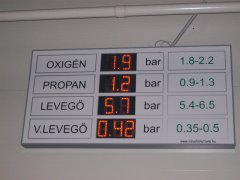 PannonSign industrial display, with 110mm character height and RS485 input